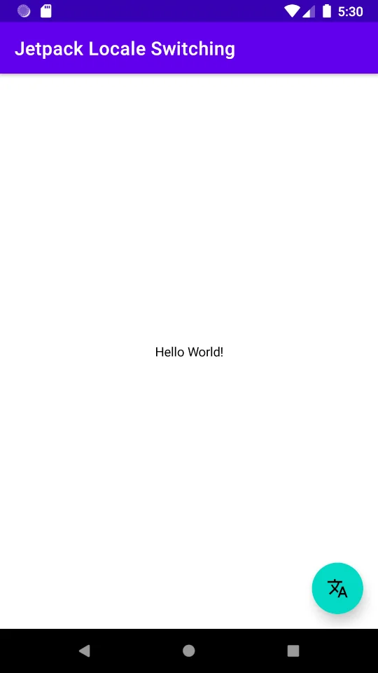 MainActivity screenshot