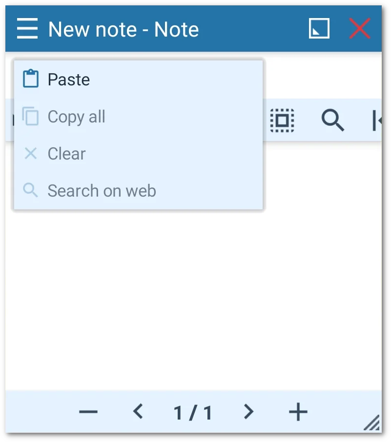 Copy/paste in Floating Apps