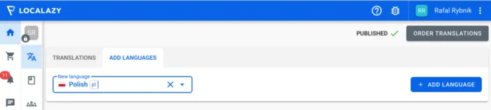 Localazy add languages