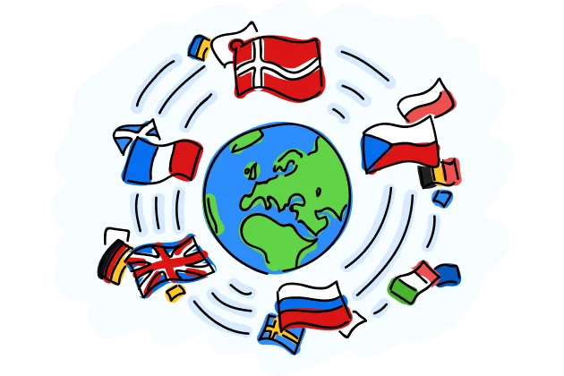 Many-to-many sharing illustration