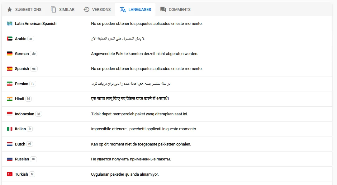 Localazy Translator Dashboard