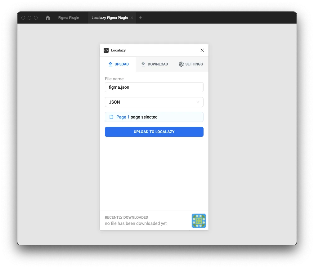 Empty project UI