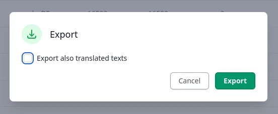 Localazy CSV Import/Export - Export options