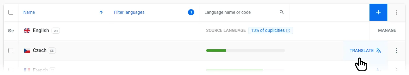 Localazy - Start Translation Session