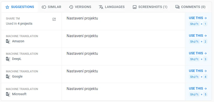 Localazy Suggestions