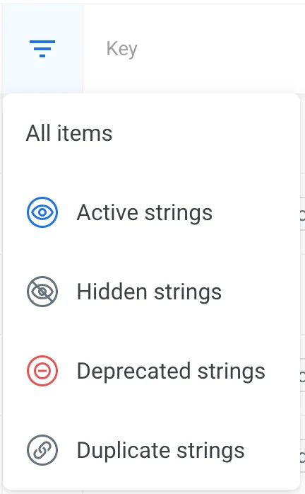 Localazy Source Language - String states