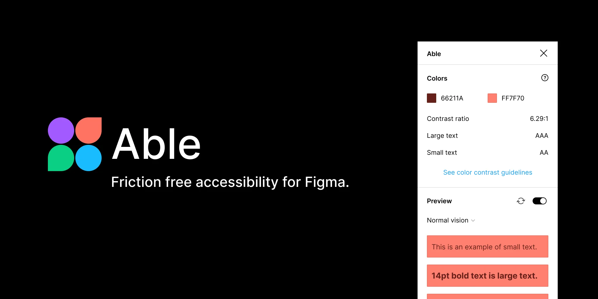 Able - Friction free accessibility for Figma