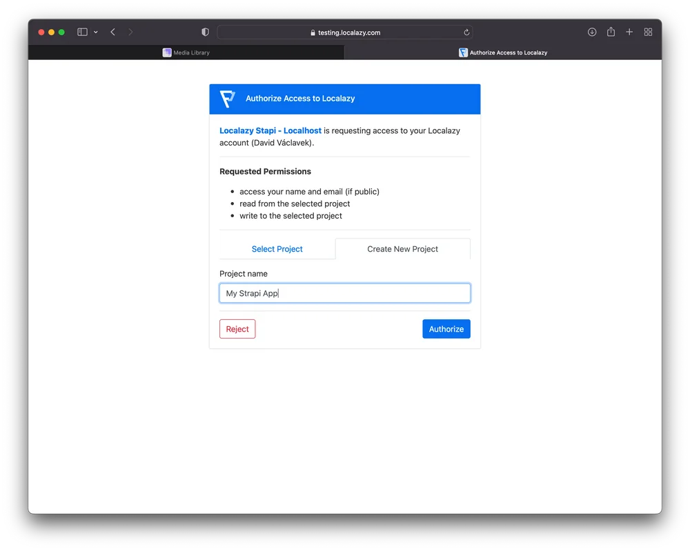 Strapi Localization Plugin by Localazy - Oauth