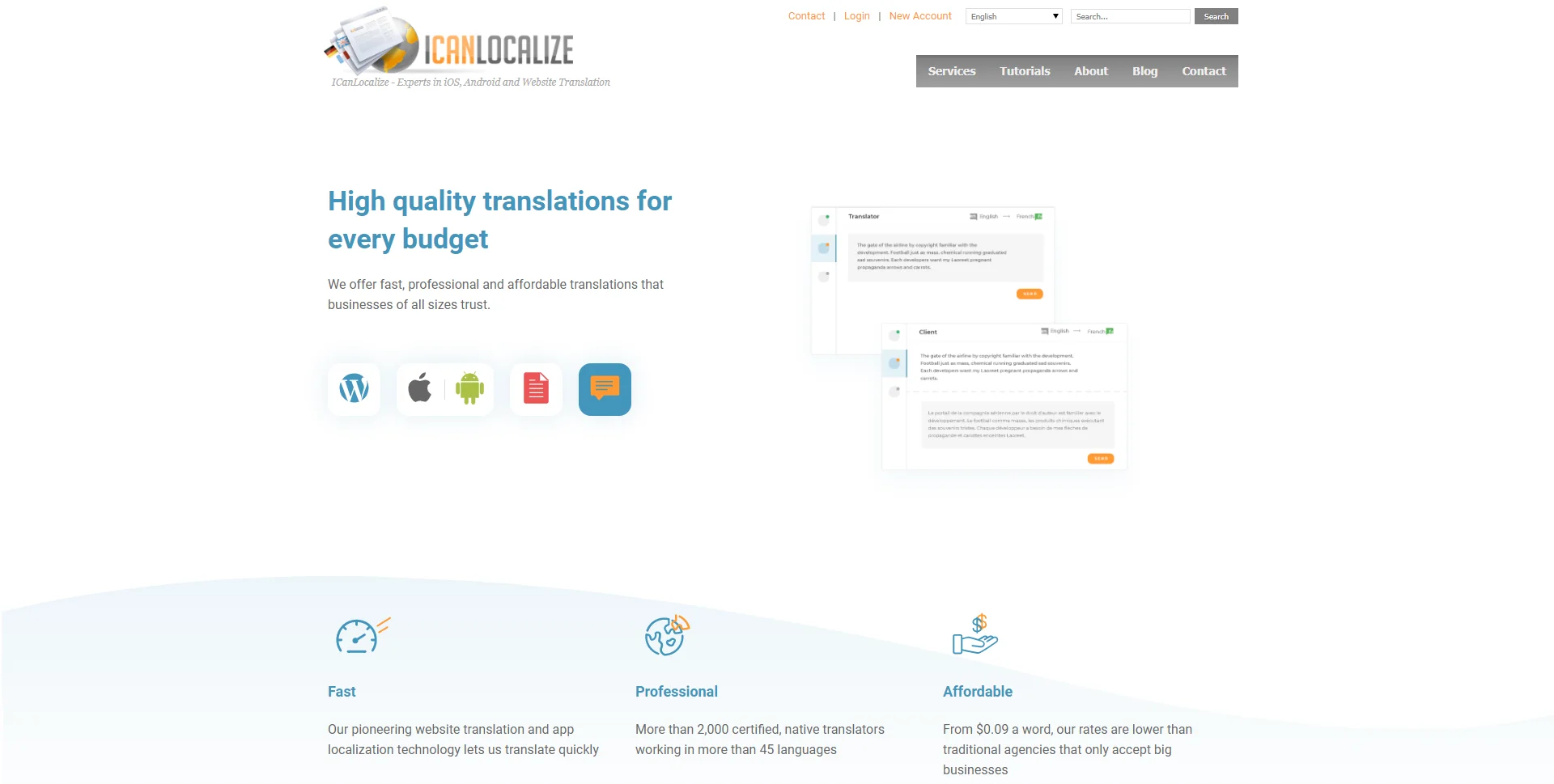 ICanLocalize.com Homepage