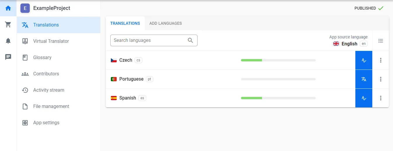 Added Languages