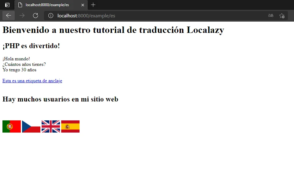Browser Spanish Translation