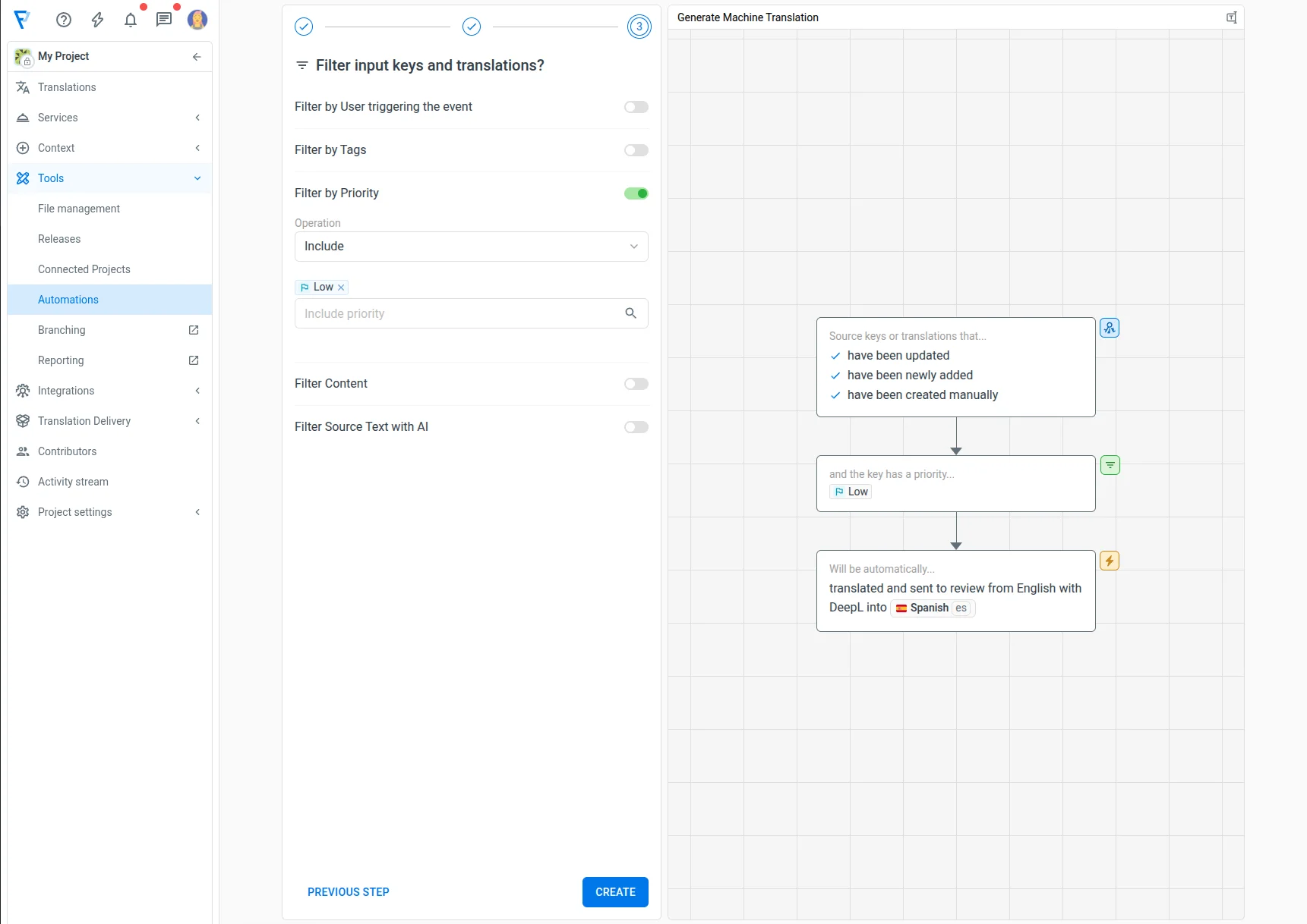 Automation Filters
