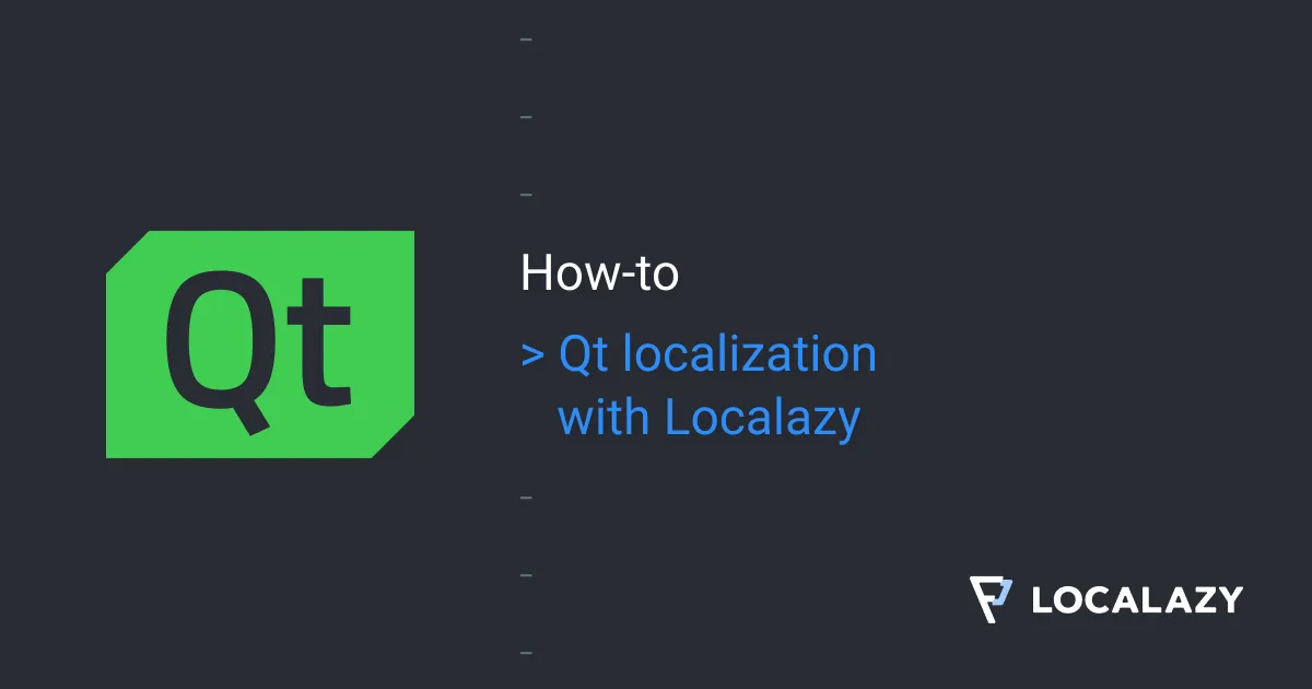 Illustration of Qt localization with Localazy