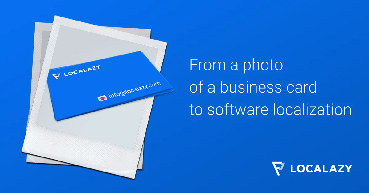 Illustration of From a photo of a business card to software localization