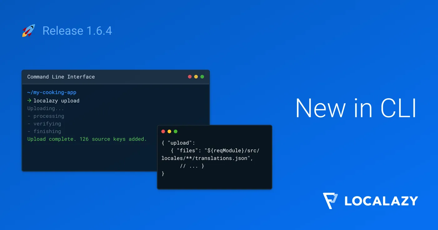 Illustration of New in Localazy CLI: Support for highly dynamic configurations in v1.6.4