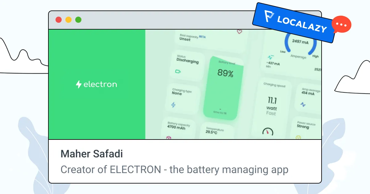 Illustration of Interview: Electron, your battery managing app for Android