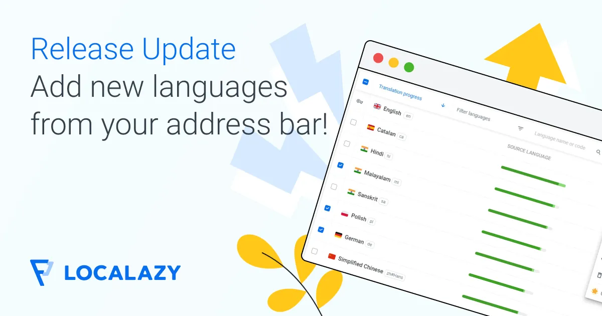 Illustration of Release Update: Add new languages from your address bar!