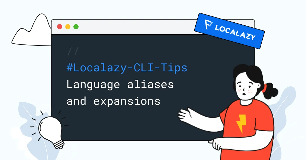 Illustration of Localazy CLI Tips: Language aliases and expansions
