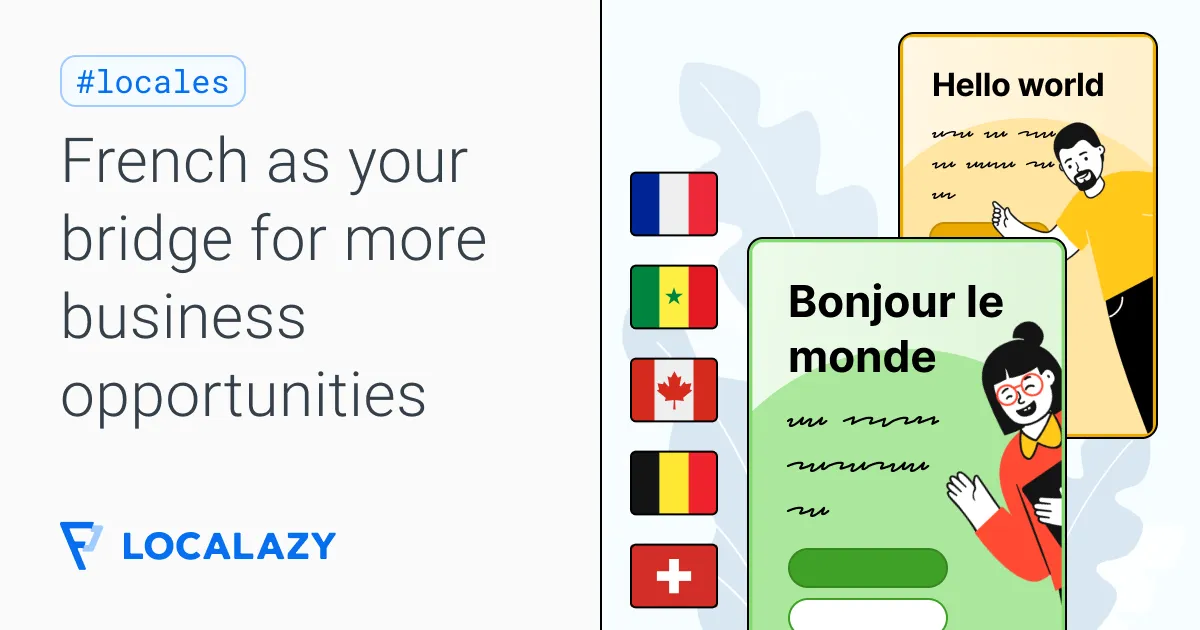 Illustration of French localization à la carte: Your entry to francophone markets