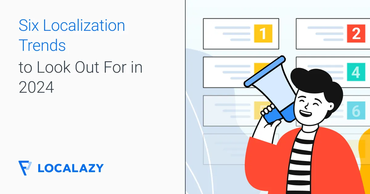 Illustration of Six localization trends to look out for in 2024