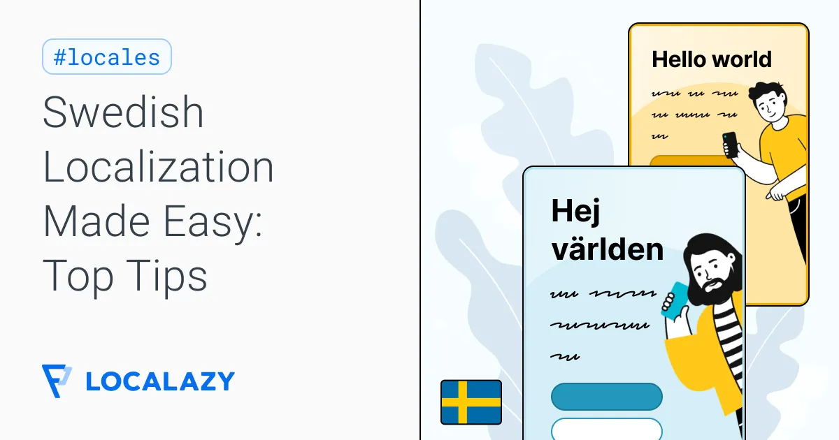 Illustration of Swedish localization made easy: Conquer the largest Nordic market