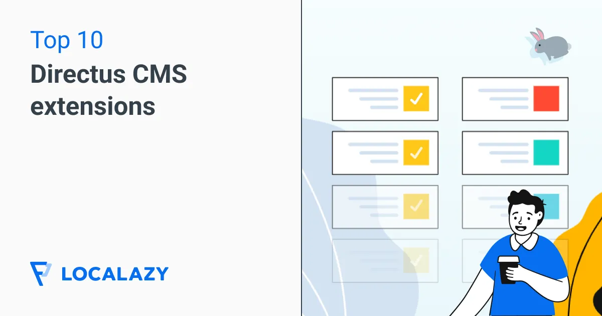 Illustration of Top 10 Directus CMS extensions