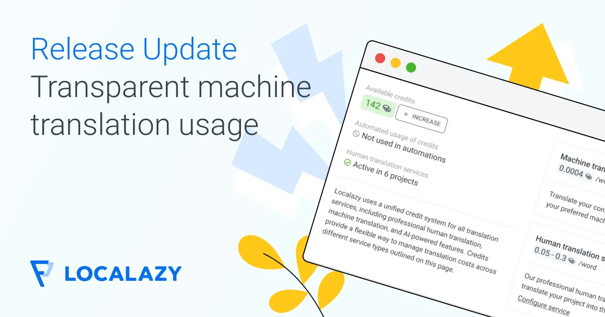Illustration of Release Update: Introducing more transparent machine translation usage