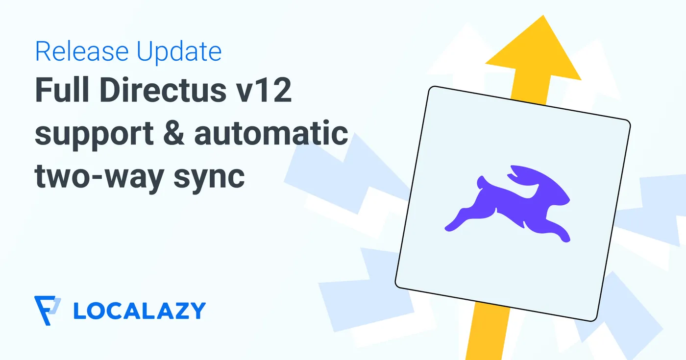 Illustration of Release Update: Full Directus 12 support and automatic two-way sync now available