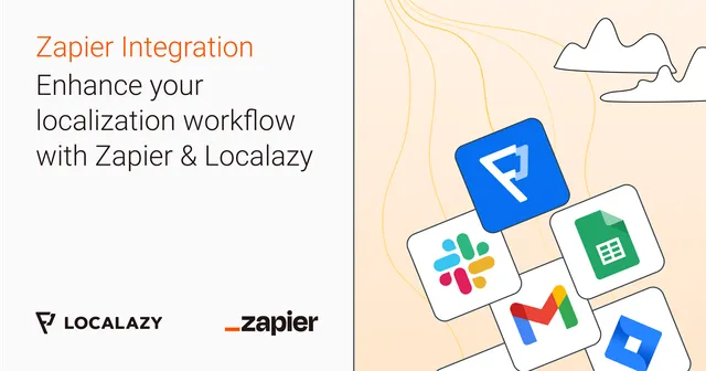 Illustration of Enhance your localization workflow with Zapier & Localazy