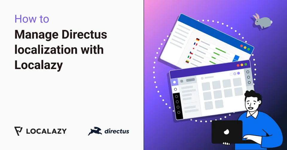 Illustration of Guide to Directus localization with Localazy